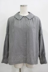 Jane Marple / ドミトリーカラーブラウス  black check H-25-08-13-044-JM-BL-KB-ZH