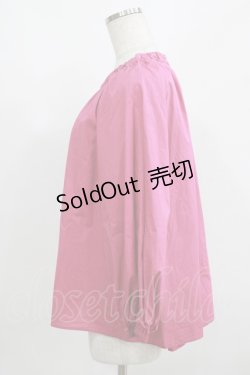 画像2: Jane Marple Dans Le Salon / ギャザーカラーブラウス  ピンク H-25-08-13-045-JM-BL-KB-ZH