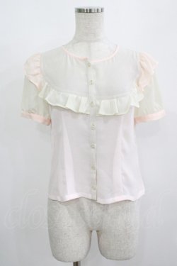 画像1: MILK / ラビットパフブラウス  ピンク H-25-08-13-047-ML-BL-KB-ZH