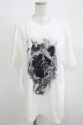 CuLLt / プリントTシャツ  白 H-25-08-13-049-PU-TO-KB-ZH