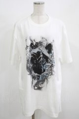 CuLLt / プリントTシャツ  白 H-25-08-13-049-PU-TO-KB-ZH