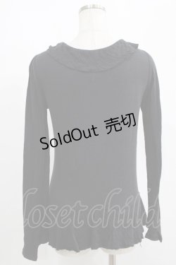 画像3: Katie / コットンダメージフリルカットソー  ブラック H-25-08-13-051-LO-TO-KB-ZH