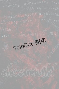 画像4: h.NAOTO / レイヤードプリントカットソー  黒×赤 H-25-08-13-059-HN-TO-KB-ZH