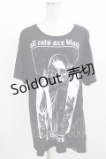 KILL STAR / プリント半袖カットソー S 黒 H-25-08-13-060-SL-TO-KB-ZH