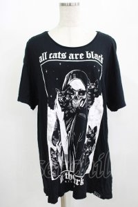 KILL STAR / プリント半袖カットソー S 黒 H-25-08-13-060-SL-TO-KB-ZH
