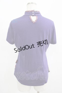 画像3: Ozz oneste / 刺繍チャイナカットソー  紫 H-25-08-13-061-OO-TO-KB-ZH