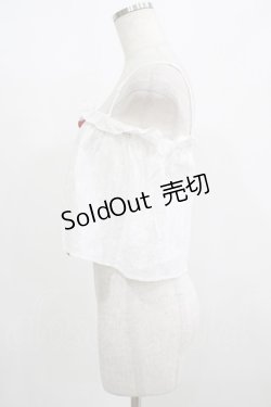 画像2: Katie / SUMMER HEROINE camisole  WHITE×RED H-25-08-13-063-LO-TO-KB-ZH