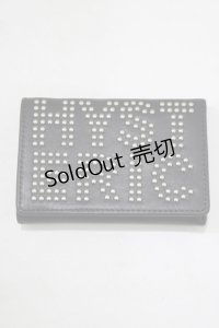 HYSTERIC GLAMOUR / ロゴスタッズ折りたたみウォレット  黒 H-25-08-13-069-PU-ZA-KB-ZH