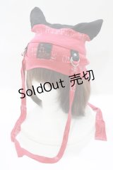 h.ANARCHY / 猫耳帽子  黒×赤 H-25-08-13-075-HN-AC-KB-ZH