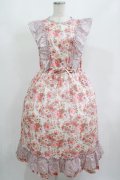 Jane Marple / MADELEINE&COLLEEN’S ORCHARDフリルトリムドレス  ピンク H-25-08-13-007-JM-OP-KB-ZH