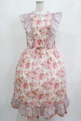 Jane Marple / MADELEINE&COLLEEN’S ORCHARDフリルトリムドレス  ピンク H-25-08-13-007-JM-OP-KB-ZH