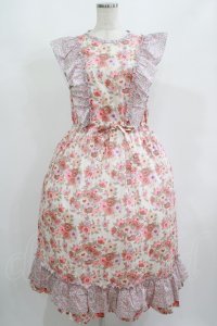 Jane Marple / MADELEINE&COLLEEN’S ORCHARDフリルトリムドレス  ピンク H-25-08-13-007-JM-OP-KB-ZH