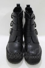 KILL STAR / ベルト付き厚底シューズ UK4(約23cm) 黒 H-25-08-13-079-SL-SH-KB-ZH