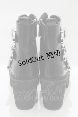 画像3: KILL STAR / ベルト付き厚底シューズ UK4(約23cm) 黒 H-25-08-13-079-SL-SH-KB-ZH