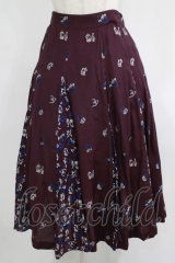 Jane Marple Dans Le Salon / Dance with roses gored skirt  ボルドーミックス H-25-08-13-013-JM-SK-KB-ZH