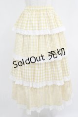Candy Stripper / ETERNAL JOURNEY TIEREDスカート 2 イエロー H-25-08-13-014-PU-SK-KB-ZH