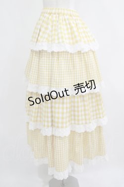 画像2: Candy Stripper / ETERNAL JOURNEY TIEREDスカート 2 イエロー H-25-08-13-014-PU-SK-KB-ZH