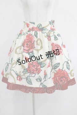 画像1: MILK / ロージーローズスカート  レッドローズ H-25-08-13-019-ML-SK-KB-ZH
