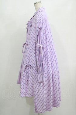 画像2: Candy Stripper / WITH RIBBON SHIRTワンピース 2 ラベンダー H-25-08-13-020-PU-OP-KB-ZH
