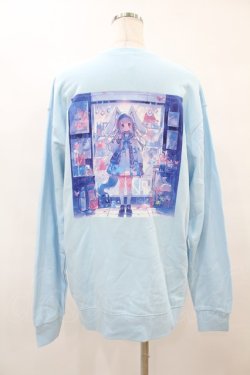 画像2: NieR Clothing / ブルーラビットトレーナー【BACK DESIGN】  サックス H-25-08-14-038-PU-TO-KB-ZH