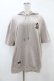 画像1: NieR Clothing / 半袖プルパーカー  ベージュ H-25-08-14-040-PU-TO-KB-ZH (1)