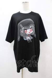 NieR Clothing / 擬人化プリントCOTTON CUTSEW XL 黒 H-25-08-14-045-PU-TO-KB-ZH