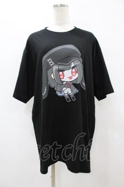 画像1: NieR Clothing / 擬人化プリントCOTTON CUTSEW XL 黒 H-25-08-14-045-PU-TO-KB-ZH