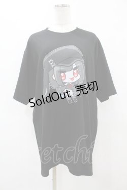 画像1: NieR Clothing / 擬人化プリントCOTTON CUTSEW XL 黒 H-25-08-14-045-PU-TO-KB-ZH