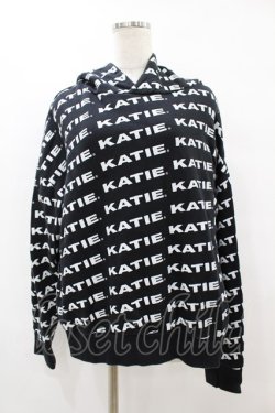 画像1: Katie / KATIE LOGO FAB BIG HOODIE  黒 H-25-08-14-049-LO-TO-KB-ZH