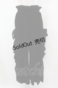 画像1: MILK / ベロアパンツ  ブラック H-25-08-14-004-ML-PA-KB-ZH