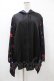画像1: NieR Clothing / 着物風袖フードシャツ  黒 H-25-08-14-053-PU-BL-KB-ZH (1)