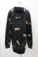 画像2: NieR Clothing / 総柄ZIPパーカー  黒 H-25-08-14-056-PU-TO-KB-ZH (2)