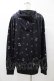 画像2: NieR Clothing / 総柄ZIPパーカー  黒×紫 H-25-08-14-059-PU-TO-KB-ZH (2)