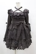 Vallee lys / Coquelicot Dress -gauze-  グレー H-25-08-14-005-0-OP-KB-ZH