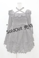 Vallee lys / Coquelicot Dress -gauze-  グレー H-25-08-14-005-0-OP-KB-ZH