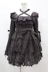 Vallee lys / Coquelicot Dress -gauze-  グレー H-25-08-14-005-0-OP-KB-ZH