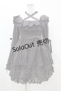Vallee lys / Coquelicot Dress -gauze-  グレー H-25-08-14-005-0-OP-KB-ZH