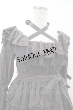 画像4: Vallee lys / Coquelicot Dress -gauze-  グレー H-25-08-14-005-0-OP-KB-ZH