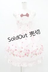 BABY,THE STARS SHINE BRIGHT / チェリーローズ柄ジャンパースカート Free ピンク H-25-08-14-1003-BA-OP-NS-ZH