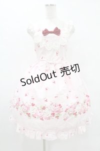 BABY,THE STARS SHINE BRIGHT / チェリーローズ柄ジャンパースカート Free ピンク H-25-08-14-1003-BA-OP-NS-ZH
