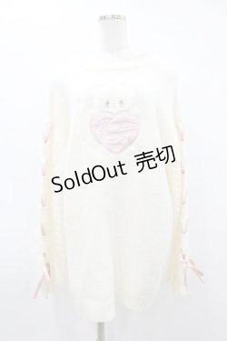 画像1: Honey Cinnamon / Honeyアップリケニットワンピース Free オフ H-25-08-14-1036-LO-OP-NS-ZT493