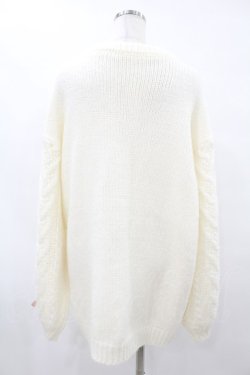 画像2: Honey Cinnamon / Honeyアップリケニットワンピース Free オフ H-25-08-14-1036-LO-OP-NS-ZH
