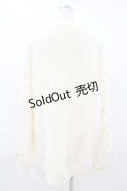 画像2: Honey Cinnamon / Honeyアップリケニットワンピース Free オフ H-25-08-14-1036-LO-OP-NS-ZT493