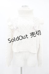 Honey Cinnamon / レースアップニット Free オフ H-25-08-14-1038-LO-TO-NS-ZT493