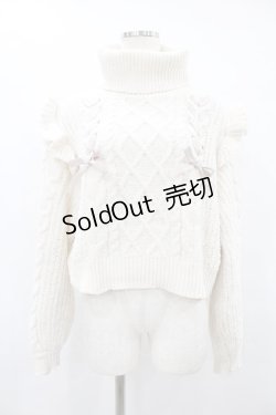 画像1: Honey Cinnamon / レースアップニット Free オフ H-25-08-14-1038-LO-TO-NS-ZT493