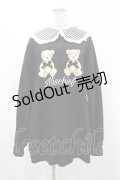 Ank Rouge / ギンガム衿くまプルオーバー M ブラック H-25-08-14-1043-CA-TO-NS-ZH