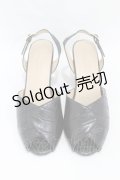 an another angelus / クロコバックストラップサンダル M/23.5cm ブラック H-25-08-14-1045-CA-SH-NS-ZH