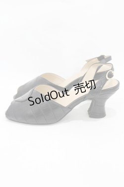画像2: an another angelus / クロコバックストラップサンダル M/23.5cm ブラック H-25-08-14-1045-CA-SH-NS-ZH