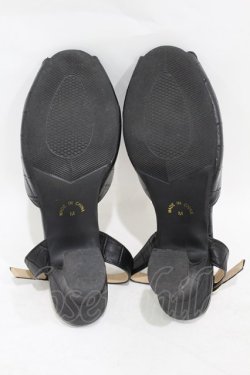 画像3: an another angelus / クロコバックストラップサンダル M/23.5cm ブラック H-25-08-14-1045-CA-SH-NS-ZH