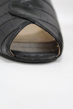 画像5: an another angelus / クロコバックストラップサンダル M/23.5cm ブラック H-25-08-14-1045-CA-SH-NS-ZH